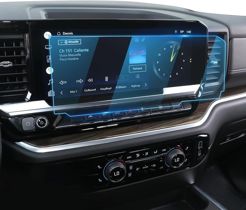 LFOTPP For 2025 2026 Chevy Silverado Screen Protector -2022~2026 Silverado1500& 2024-2026 Silverado2500HD 3500HD(LT/RST/LTZ/High Country/LT Trail Boss/ZR2/ZR2 Bison) 13.4 Inch Touchscreen [HD Glass] - Image 1